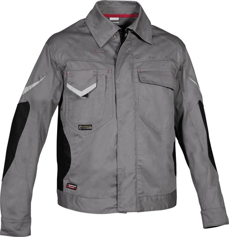 Thumbnail - Arbeitsjacke WORKMASTER - Grau/Schwarz L - FR (50) - EU (52)