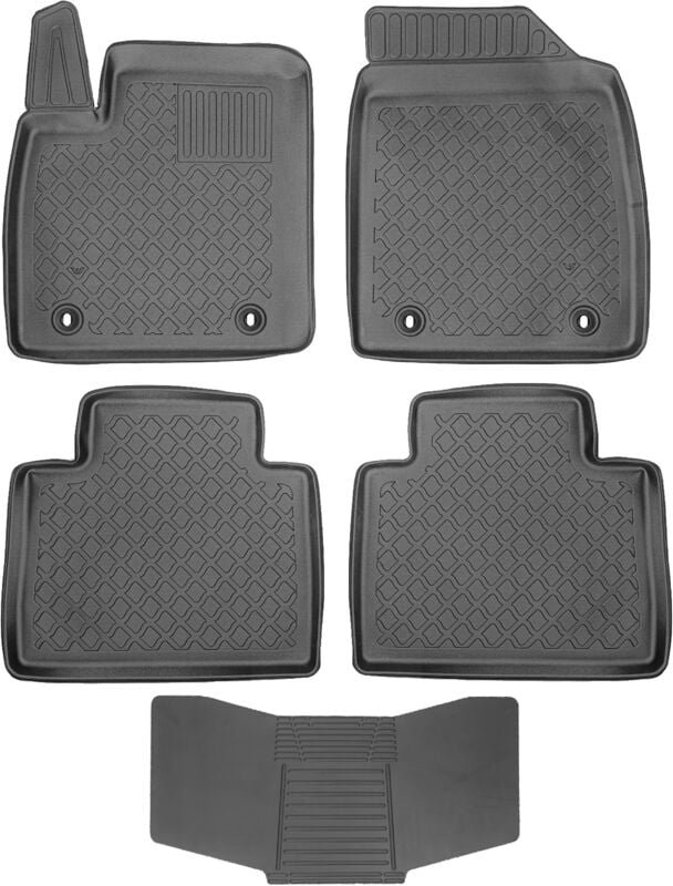 Fußmatten Aristar 604350 + Bezug 251992 -MG HS SUV 2023- Alu-Montage ovaloid vorne