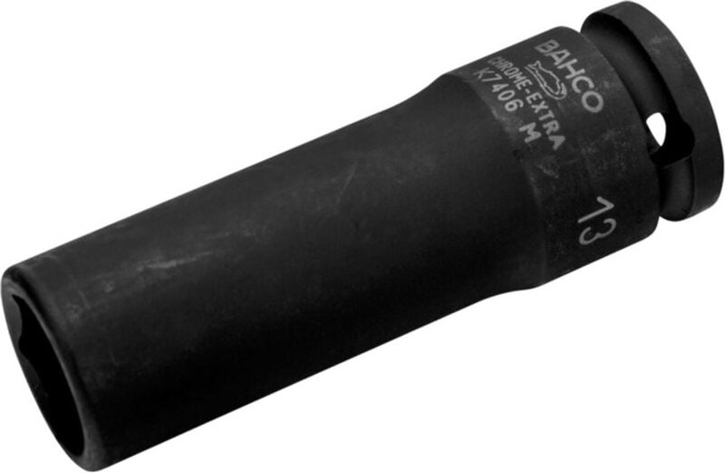 Bahco 3/8 Kraft-Steckschlüssel-Einsatz, lang, Sechskant, 17 mm, phosphatiert