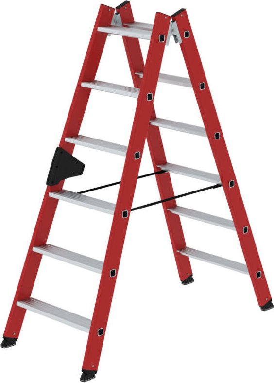 MUNK Kunststoff-Stehleiter 2x6 Sprossen