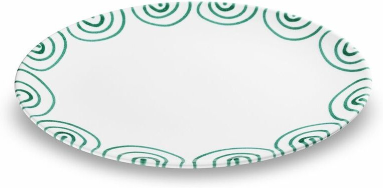 Gmundner Keramik - Grüngeflammt, Platte oval (33x26cm)