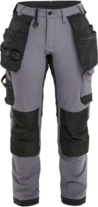 Arbeits-Hose Stretch 4D Damen 7121 – Mittelgrau/Schwarz XL – FR(48) – SE(C46) – Standards