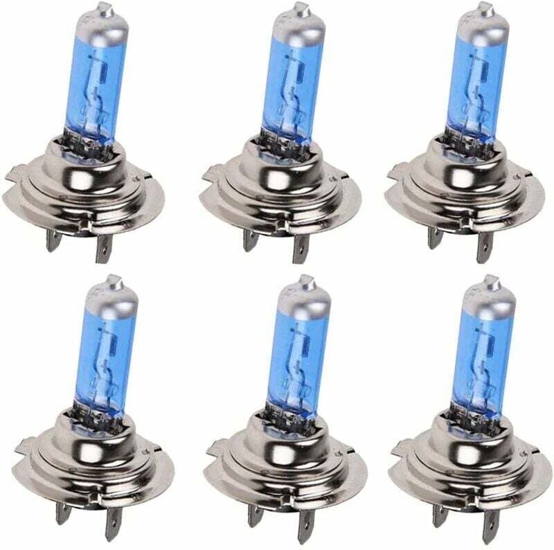 6PCS H7 100w Super Helle Weiße Xenon-Halogenlampe 6000K 12V Auto Scheinwerfer Nebel Licht lampe Ersatz