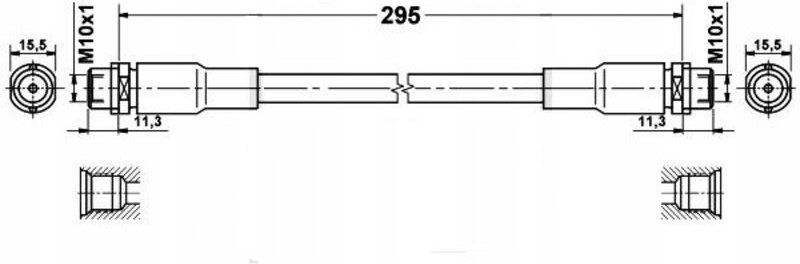Flexibler Bremsschlauch VW Passat B5 - Skoda Superb - Vorderachse
