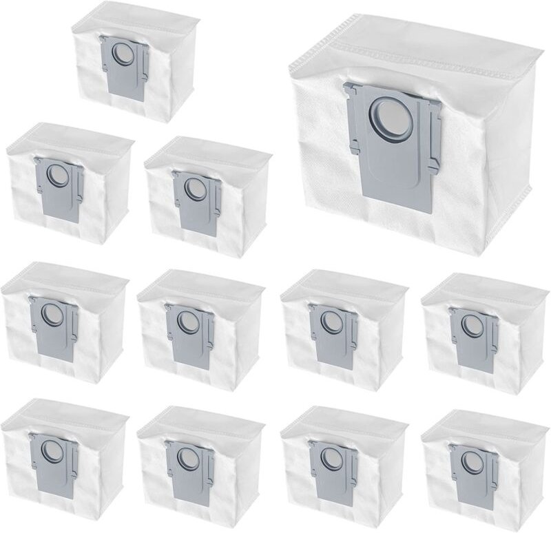 12er-Pack Staubbeutel, kompatibel mit S7 MaxV Ultra, S7 Pro Ultra, Q5+, Q7+, Q7 Max+ Roboterstaubsauger, 3L Einwegbeutel...
