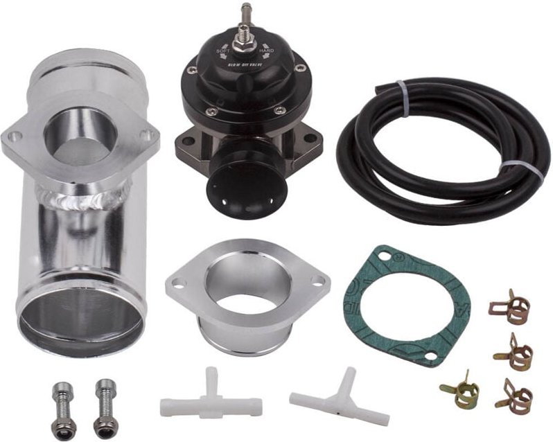 Maxpeedingrods - Universal Aluminium Typ-S Typ-RS Blow Off Ventil + 2,5 Zoll Flansch Turbotuning