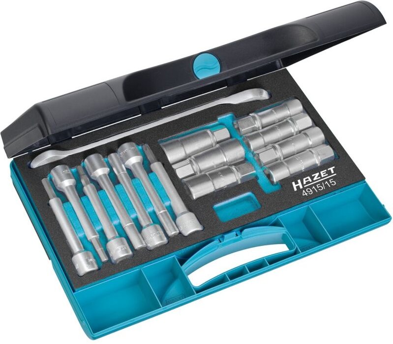 Hazet - Stoßdämpfer-Werkzeug Satz 4915/15 Vierkant hohl 12,5 mm (1/2 Zoll) Inn