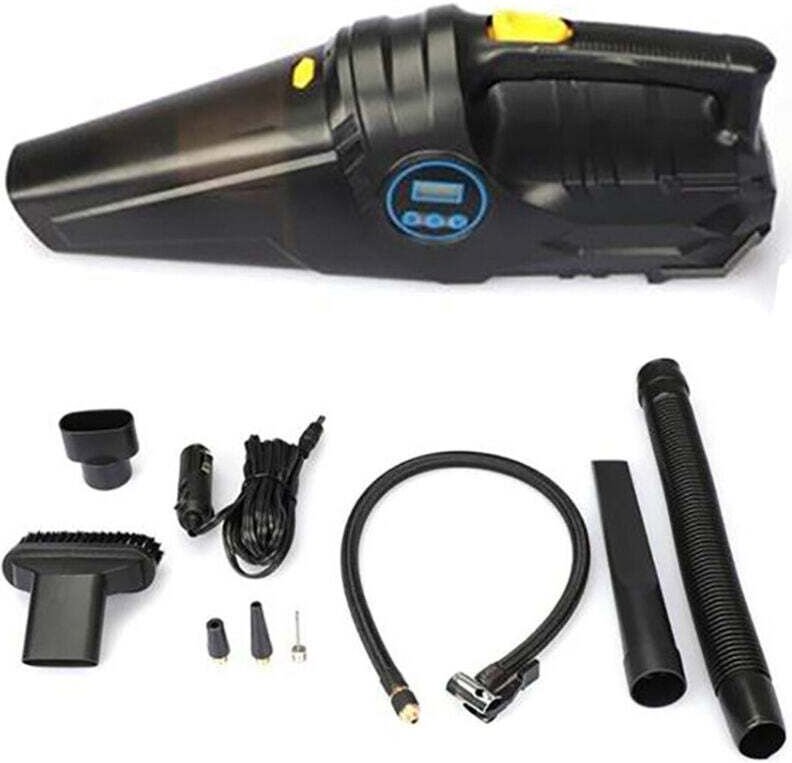 Ymyny - 120 w kabelloser, wiederaufladbarer Autostaubsauger mit 12 v Luftkompressor –