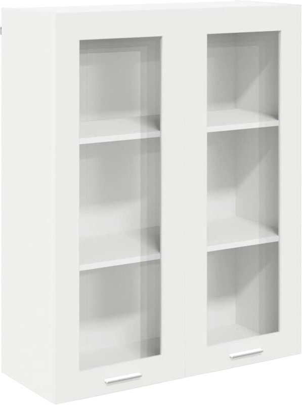 Thumbnail - Hängeschrank mit Regal Riga Weiß 80 x 31 x 100 cm Holzwerkstoff vidaXL