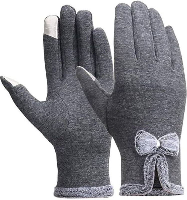 Damenhandschuhe, niedlich, bezaubernd, elastisch, für den Winter, warm, Touchscreen-Handschuhe - Ahlsen