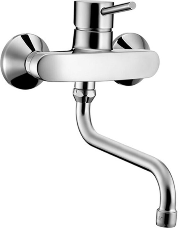 Vantis Style Einhand Spültisch Wandbatterie Pin-Hebel, - Hansa