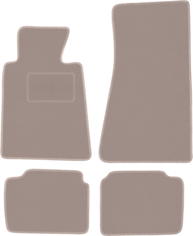 Beige Veloursmatten für: BMW 5 E34 Limousine, Kombi, Touring (1988-1994)