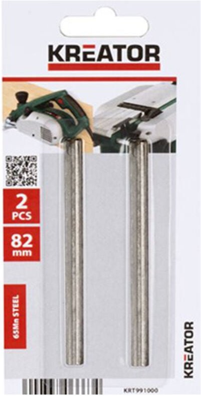 Blisterpackung mit 2 Klingen 82 mm Elektrobürste krt991000 Kreator