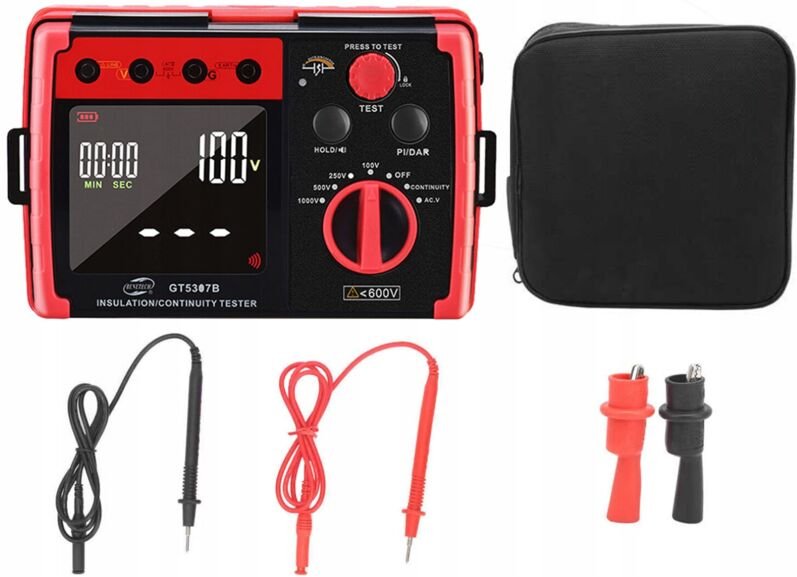 Isolationswiderstandsmessgerät, LCD-Installationstester