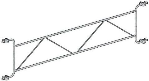 Geländer Altrad Verzinkt Länge 3m Vito 49 - J00072