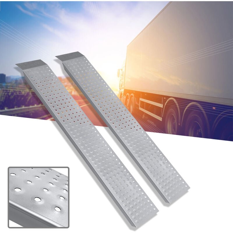 Auffahrrampen 2 x Auffahrrampe Klappbar Verladerampen Rampe Auffahrschiene Motorradrampe Verladeschiene für Motorrad Aut...