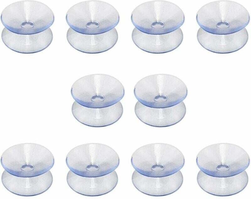 Thumbnail - Doppelseitige Saugnäpfe, kompatibel mit Glastischplatten, 10er-Pack hakenlose Saugnäpfe für Spiegel, multifunktional, do...