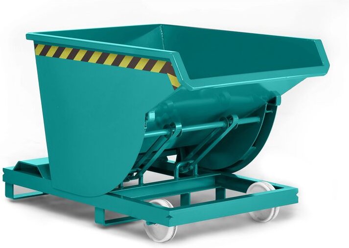 R+R Industrietechnik Selbstkipper Typ RSK-75 1200x1640x1060mm 750dm³ RAL 5018 Türkisblau