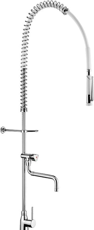 Delabie Geschirrspülbr. we m. Mischer + Handbr. 433000, Auslaufvent.