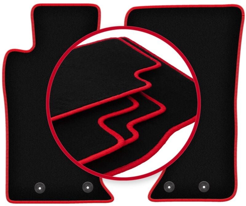 CARLUX-RED Autofußmatten für: Mazda MX-5 IV Coupé, Cabrio (2014-)