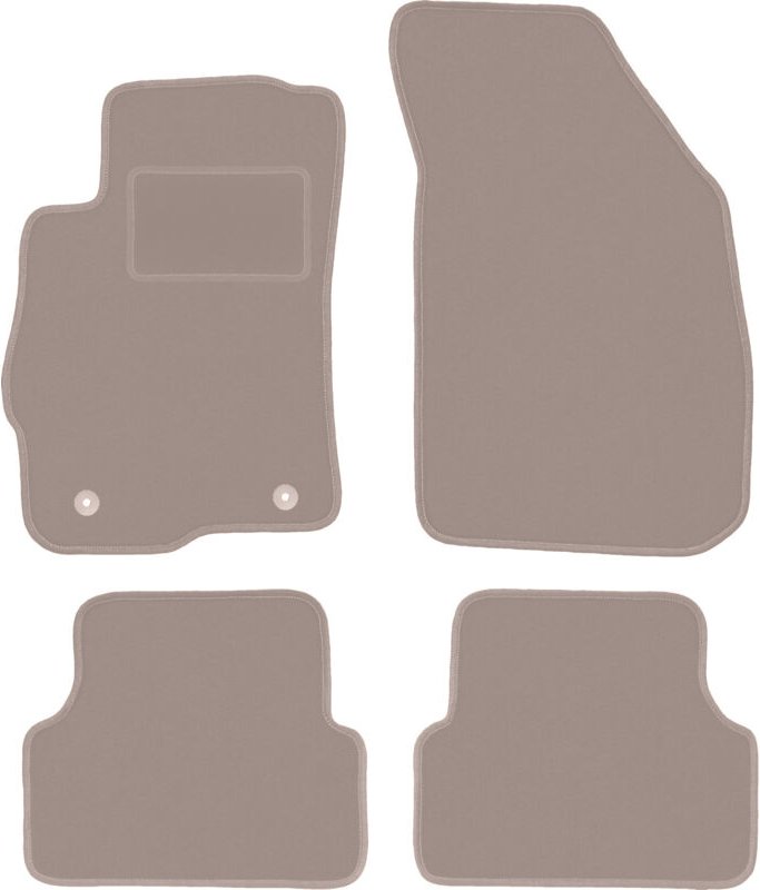Beige Veloursmatten für: Chevrolet Aveo II T300 Fließheck, Limousine (2011-)