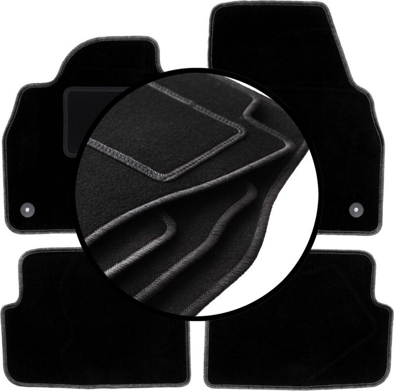 Komplettset Veloursmatten für: Audi A1 II (GB) Schrägheck (2018-)