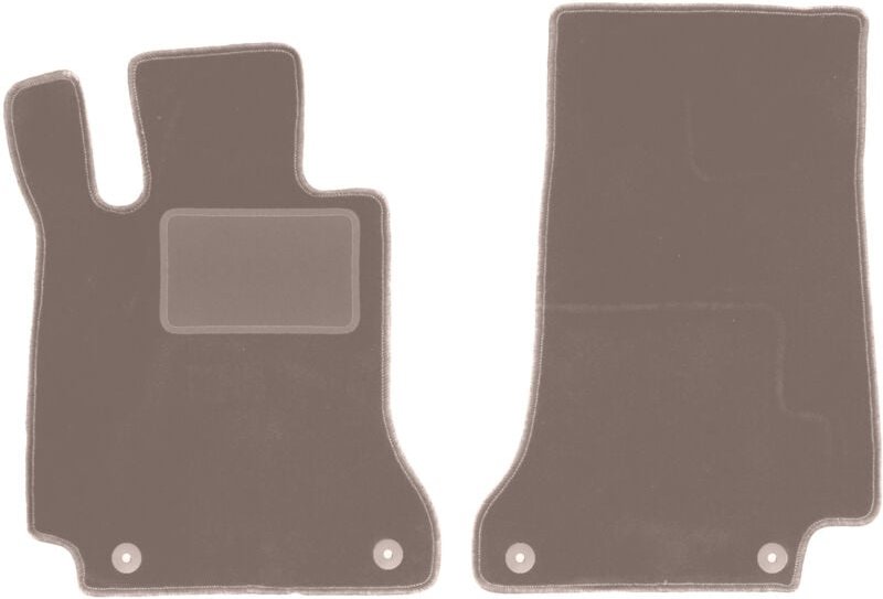 Beige Vordermatten für: Mercedes C W205 mit Fußstütze Kombi, Limousine (2015-)