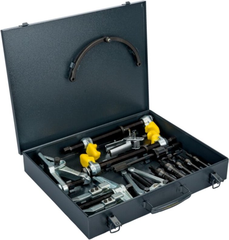 Bahco Ausziehersatz für die Kraftfahrzeugwartung 90 x 400 x 440 mm, im Metallkoffer