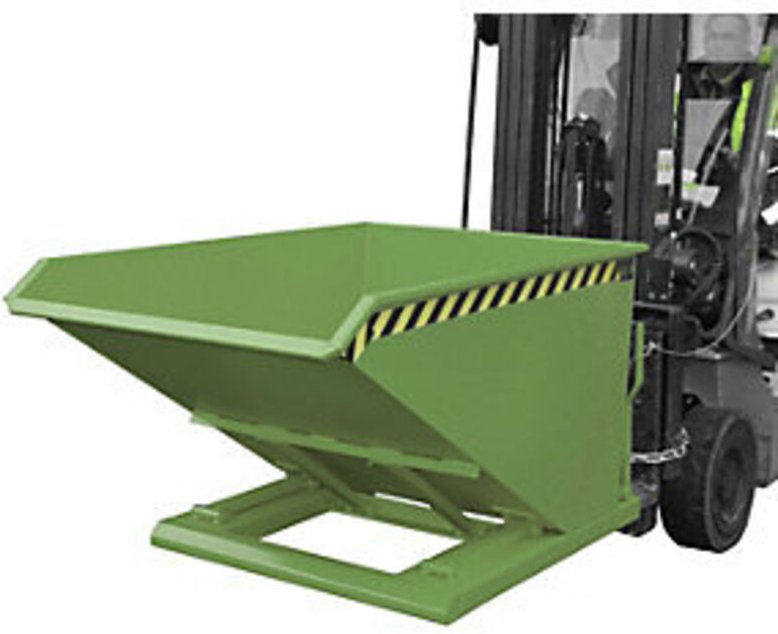 Bauer Kippbehälter NK 75, lackiert, Resedagrün