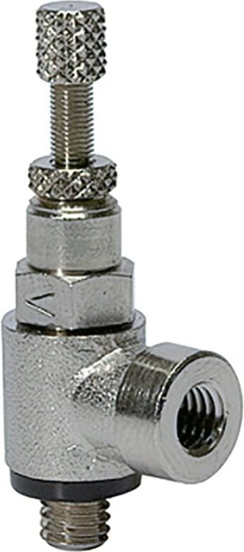 Drosselrückschlagventil, Zuluftdr. Gewindeanschl. g 1/4 i., g 1/4 - Riegler