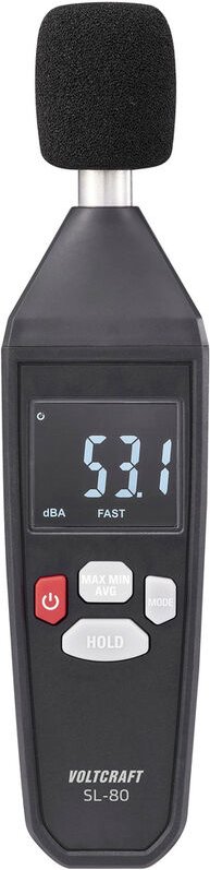 Voltcraft - SL-80 Schallpegel-Messgerät 30 - 130 dB 31.5 Hz - 8 kHz