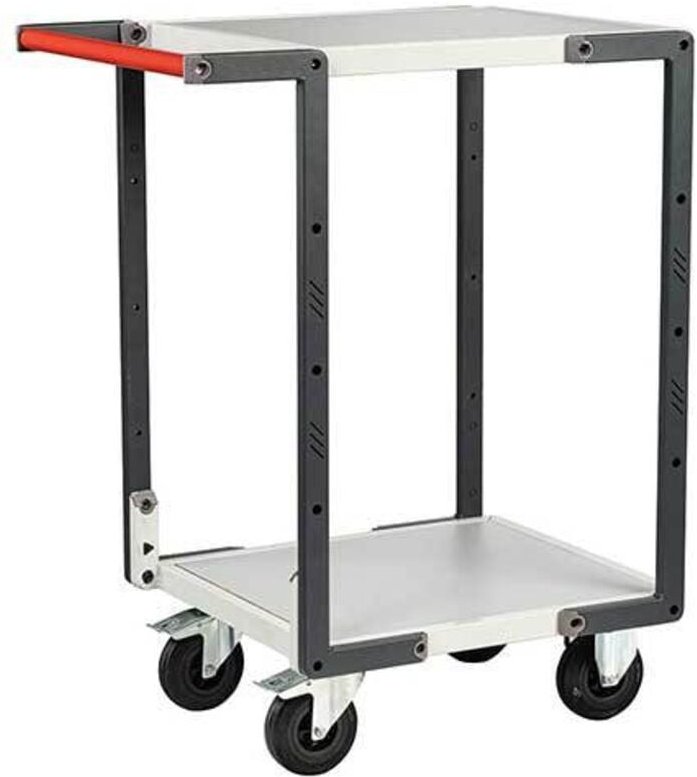 Werkstattwagen zum Zusammenbauen - Industrieller Transportwagen - 2 Platten 550x495mm - Tragkraft 250kg - 884720111