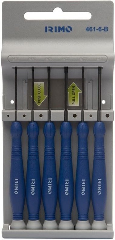 Satz mit 6 Präzisionsschraubendrehern 461-6-b Irimo