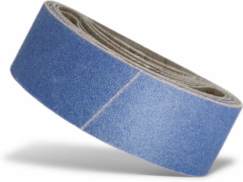 Blue Schleifbänder, 303 x 40 mm, f. Handbandschleifer, Zirkonkorund (10 Stk.) K80 - Menzer