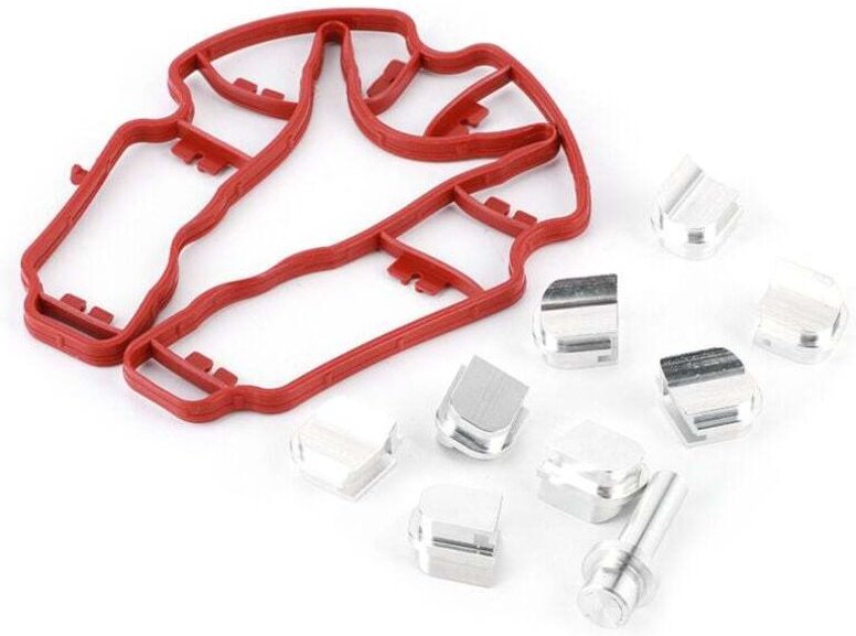 Decdeal Ansaugkrümmer-Löschsatz aus Aluminiumlegierung, Führungsklappenentfernung, passend für TT A3 A4 2.0T FSI EA113-M...