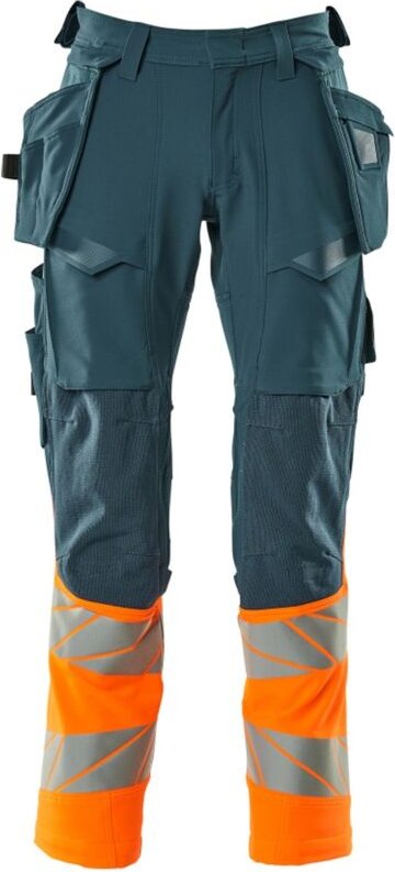Hose mit Hängetaschen 19131-711-4414 Gr. 76C54 dunkelpetroleum/hi-vis orange - Mascot