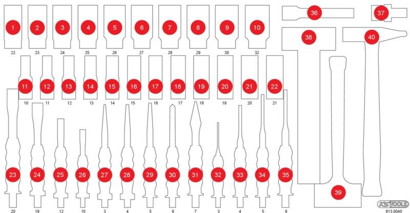 Thumbnail - Ks Tools Leere Schaumstoffeinlage zu 813.0040