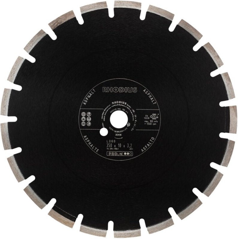 Thumbnail - RHODIUS PROline LD60 Diamanttrennscheibe 350 x 11,0 x 3,0 x 25,40 mm