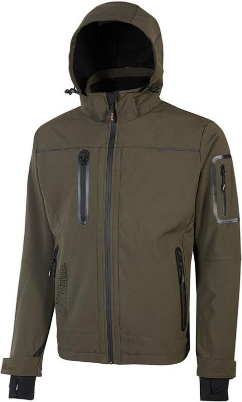 Space Arbeit Softshelljacke - l - Dunkelgrüne - U-power