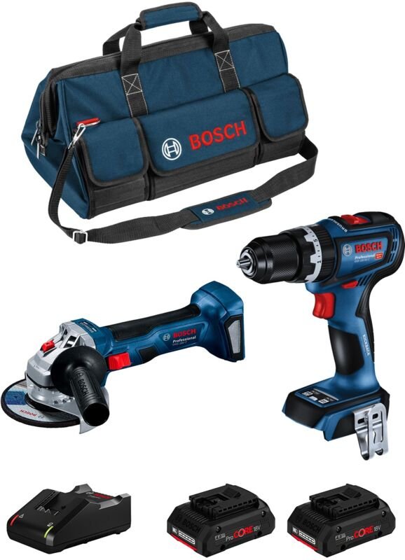 Bosch - Kit BK2016BAG (gsb 18V-90 c + gws 18V-7 + 2 x 4,0 Ah ProCORE + GAL18V-40 + hdbag)