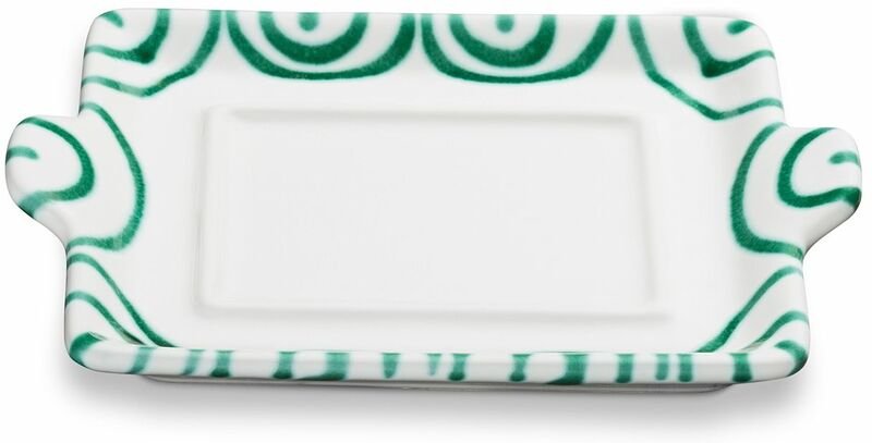 Gmundner Keramik - Grüngeflammt, Unterteil Butterdose