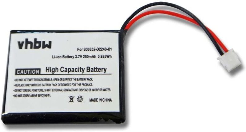 Vhbw - Akku kompatibel mit Gigaset L470 schnurlos Festnetz Telefon (250mAh, 3,7V, Li-Ion)