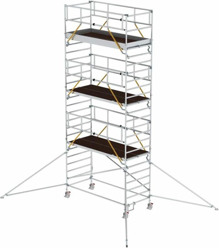 MUNK Rollgerüst SG mit Doppelplattform 1,35x3,00m und Ausleger 8,43m AH