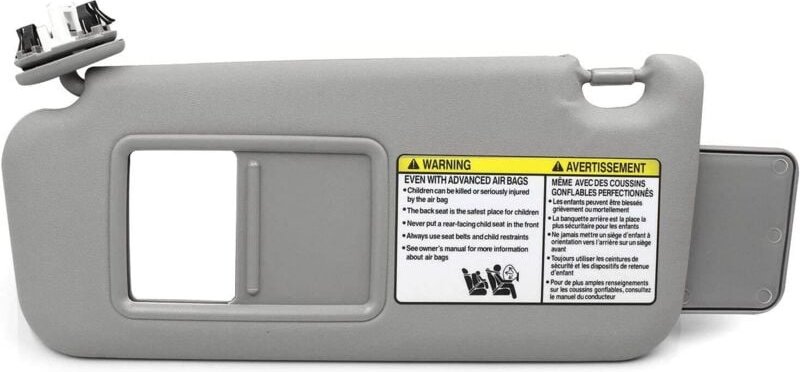 Sonnenblende für die linke Fahrerseite, grau, mit Schiebedach, kompatibel mit Toyota RAV4 2006 2007 2008 2009 2010 2011 ...