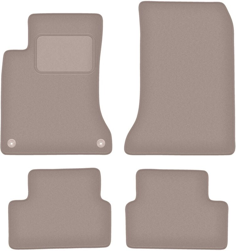 Beige Veloursmatten für: Mercedes CLA X117 Shooting Brake, Schrägheck (2013-2019)