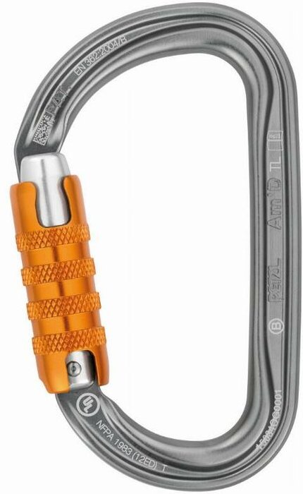 Am'D Karabiner - Leichtgewichtiger Asymmetrischer Karabiner - Dreifachwirkungs-Verschluss - M34A tl - Petzl