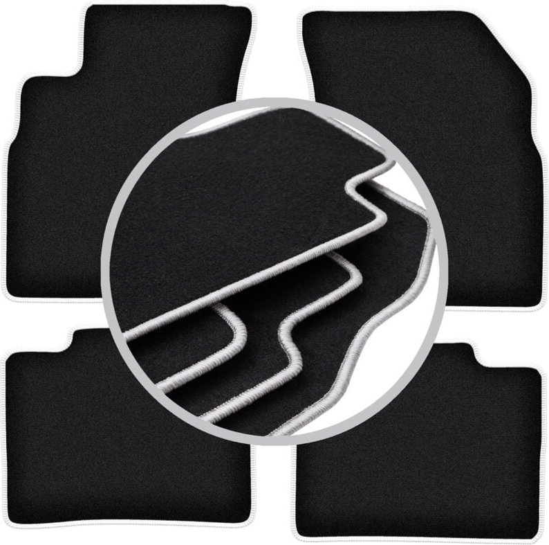 CARLUX-SILVER Autofußmatten für: Kia Magentis II Limousine (2005-2010)