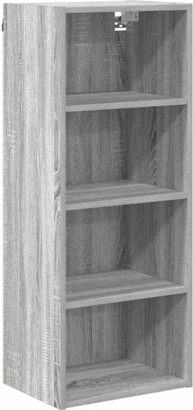 Thumbnail - Hängeschrank mit Regal Riga Graues Sonoma 40 x 29,5 x 100 cm vidaXL