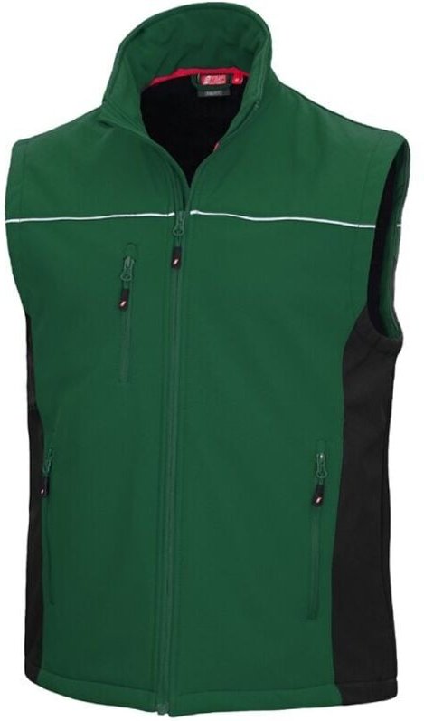 Softshellweste Nitras motion tex light 7164 grün/schwarz Gr. 4XL