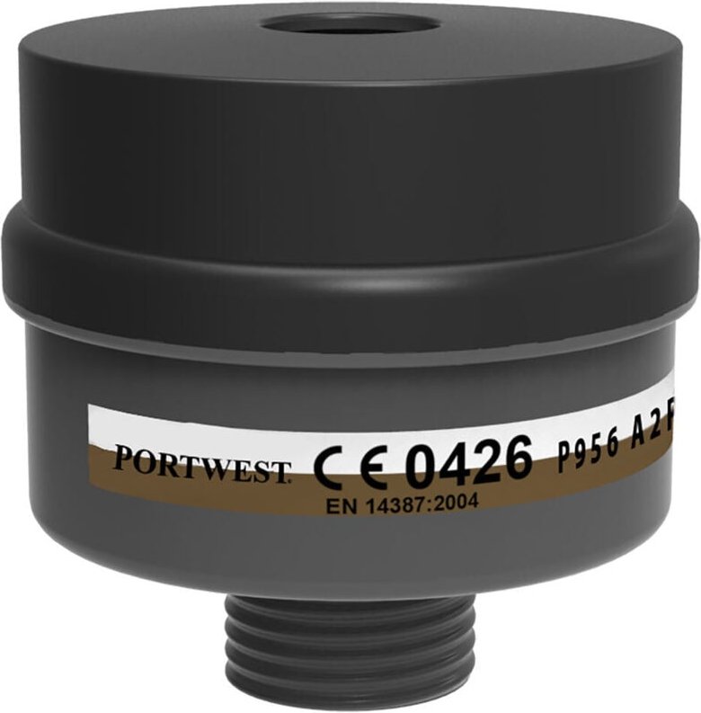 Satz mit 4 Filtern mit universellem Gewinde A2P3 Schwarz